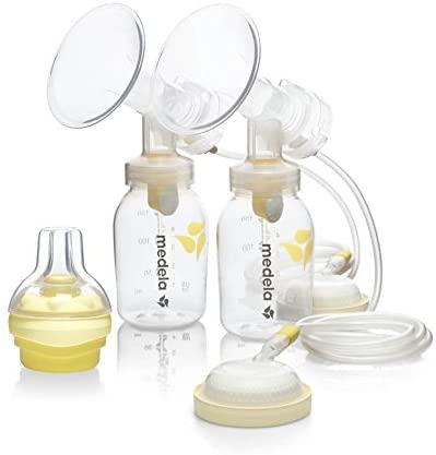  Medela Freestyle Hands-Free Breast Pump + Medela Breast Milk  Collection and Storage Bottles, 6 Pack : Baby